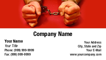 Featured Designs |--| Apprehension | Arrest | At317471 | Business | Card | Convict | Correctional Officer | Criminal | Custody | Danger | Dave Willman | Fraud | Handcuff | Handcuffed | Handcuffs | Judgement | Justice | Laws | Police Department | Template