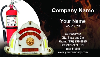 Firefighter Business Cards