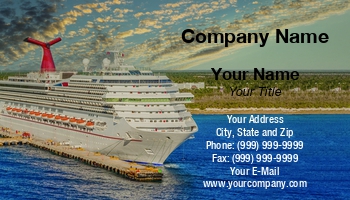 Cruise Ships Business Cards