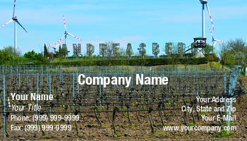 Featured Designs |--| Agriculture | At351289 | Fritz Hiersche | Grapevine | Horizontal | Template | Tourist Attraction | Vine Cultivation | Vineyard | Vineyards | Wind Turbine