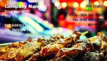 Chef | Featured Designs | Food | Hospitality |--| Appetite | Appetizing | At355480 | Business | Card | Cook | Cuisine | Culinary | Delicious | Dinner | Grilled | Kebab | Meal | Meat | Perfect | Preparation | Prepare | Restaurant | Skewer | Skewers | Template | William Chizek