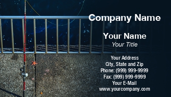 Featured Designs | Fishing | Trades |--| At355601 | Business | Card | Fence | Fishing Rod | Rod | Rod And Reel | Sea | Sea Wall | Seawall | Sidewalk | Template | William Chizek | Wonderful