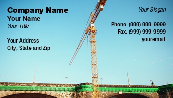 Construction | Featured Designs | Trades |--| At358731 | Business | Card | Construction Site | Crane | Crane Operator | Ievgen | Site | Template