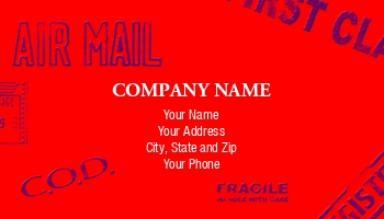Featured Designs | Shipping | Trades |--| At43882 | Background | Blue | Business | Card | Common | Design | Liz Van Steenburgh | Mail | Mail Service | Mailing | Mailing List Service | Packing | Phrases | Postal Service | Red | Services