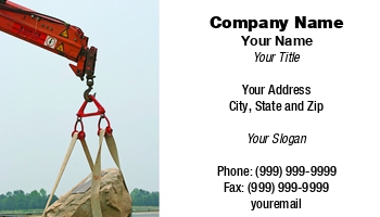 Creative | Featured Designs |--| At45228 | Business | Card | Crane Operator | Darryl Brooks | Heavy | Heavy Equipment | Lifting | Rigger | Template