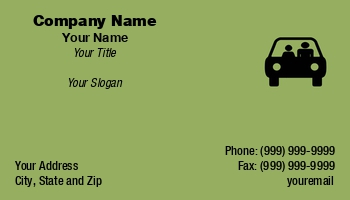 Auto Repair | Featured Designs | Trades |--| At49135 | Black Car Business Cards | Mark Javer