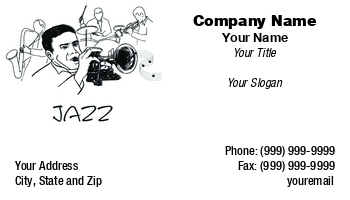 Entertainment | Featured Designs | Music | Professional | Sales |--| At51947 | Business | Card | Denise Beverly | Instrument | Jazz | Musicians | Promote | Specializing
