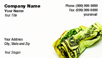 Creative | Currency | Entrepreneurs | Featured Designs |--| Accountant | At52489 | Business | Card | Cash | Check Cashing Service | Cpa | Financial Advisor | Financial Counselor | Loan | Money | Pay Day Loan | Randy Mckown | Template