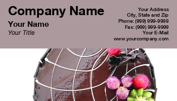 Bakery | Featured Designs | Hospitality |--| At57195 | Baker | Business | Cake | Cake Decorator | Card | Chocolate | End | Erwin Purnomo | High | Pastry Shop | Template