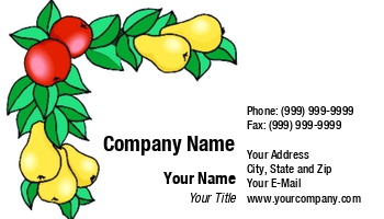 Featured Designs | Food | Hospitality |--| Apples | At57957 | Border | Cheryl Kunde | Fruits | Left | Orchardist | Pears | Produce