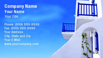 Featured Designs | Professional | Travel | Travel Agent |--| At63155 | Blue | Bryce Newell | Cyclades | Greece | Greek | Image | Island | Santorini | Stucco | Vacation | Villa | White