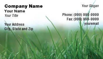 Featured Designs | Landscaping | Trades |--| At63168 | Bryce Newell | Close | Cut | Freshly | Grass | Green | Lawn Care Business Cards | Lawn Mowing | Photograph | Sod