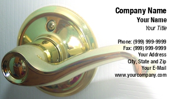 Featured Designs | Locksmith | Trades |--| At60438 | Business | Card | Cindy Farmer | Door | Handle | Template