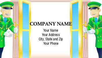 Featured Designs | Hospitality |--| At67025 | Bellhop | Business | Card | Christos | Concierge | Design | Door | Doorman | Doormen | Hospitality Service | Hotel | Opening | Viewer | Vip