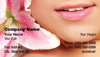 Beauty | Featured Designs |--| At71868 | Beauty Consultants | Beauty Therapist | Business | Card | Companies | Cosmetics | Cosmetologist | Esthetician | Facial Treatment | Flower | Girl | Likes | Lily | Monika Wisniewska | Natural | Pink | Plastic Surgery | Spa | Young