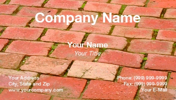 Featured Designs |--| At74325 | Awesome | Bricklayer | Business | Card | Cindy Farmer | Masonry | Patio | Template