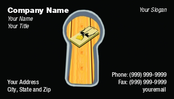 Basic Logos | Creative | Featured Designs | Pest Control | Trades |--| At78354 | Business | Card | Exterminator | Karen Carter | Mouse | Template | Trap