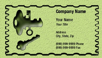 Key Control System Business Cards