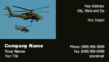 Americas | Army | Featured Designs | Helicopter | Military | Transportation |--| At91524 | Business | Card | Donna Beeler | Template