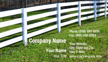 Featured Designs | Fencing | Trades |--| Area | At91700 | Card | Cindy Farmer | Fence | Fence Builder | Grass | White | Wooden