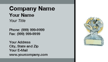 Featured Designs | Football | Sports |--| At94090 | Box | Business | Card | Cindy Farmer | Grey | Left | Right | Sports | Text | Trophy | Trophy Hunting