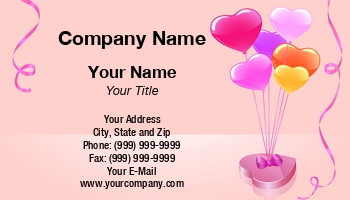 Featured Designs | Holiday | Valentines Day |--| At95218 | Balloon Delivery Service | Claudiu Badea | Event Decorator Business Cards | Holiday | Parties