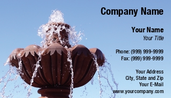 Featured Designs | Landscaping | Professional | Sales | Trades |--| At97570 | Business | Businesses | Card | Designed | Fountain | Fountains | Gardening | Michael Thompson | Relating | Supplies | Template | Water