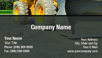 Construction | Featured Designs | Trades |--| At99617 | Business | Card | Cindy Farmer | End | Equipment | Heavy Equipment | Heavy Equipment Operator | High | Template